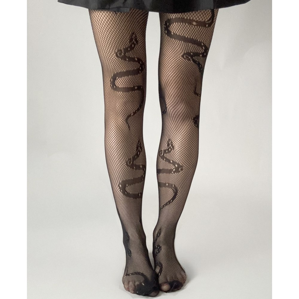 Pamela Mann - Serpentine Collants résille - Noir